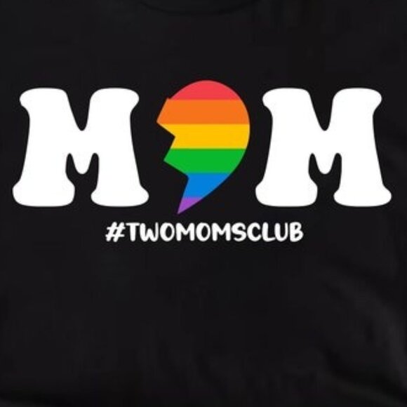 Two Moms Club Shirt, Lesbian Shirt, Two Mommy Shirt, LGBTQ Shirt, Pride Month - Picture 2 of 4